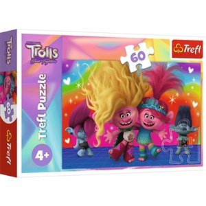 Obrazek Puzzle 60 Przyjacielskie Trolle Universal Trolls 3 17386