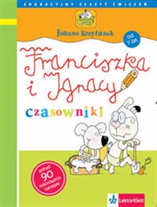 Obrazek Franciszka i Ignacy  czasowniki Edukacyjny zeszyt ćwiczeń od 7 lat