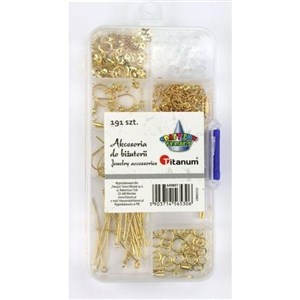 Obrazek Akcesoria do biżuterii złote 191el