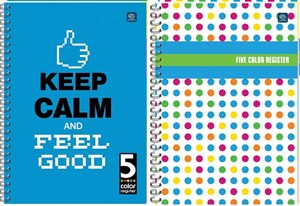 Picture of Kołozeszyt A4/100K kratka 5 kol. registrów (5szt)