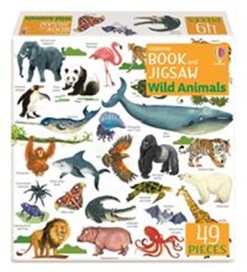 Obrazek Usborne Book and Jigsaw Wild Animals
