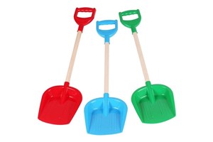 Obrazek Mała łopatka z drewnianym uchwytem MIX