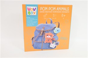 Obrazek Zestaw kreatywny Pompony zwierzaczki