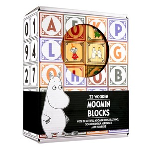 Picture of Klocki drewniane alfabet 32 klocki Muminki