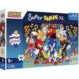 Obrazek Puzzle 104 XL Super Shape Świat Sonica 50032