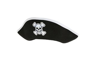 Picture of Kapelusz Pirata białe obszycia rozm.L