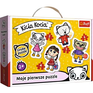 Obrazek Puzzle Baby Classic Wesoła Kicia Kocia