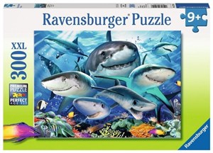 Obrazek Puzzle 300 Uśmiechnięte rekiny XXL