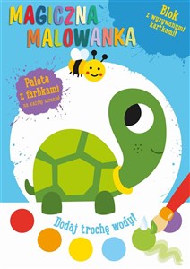 Obrazek Magiczna malowanka z farbkami - Żółwik