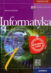 Obrazek Informatyka 1 Podręcznik z płytą CD Gimnazjum
