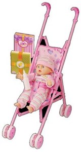 Obrazek Lalka Julka z wózkiem