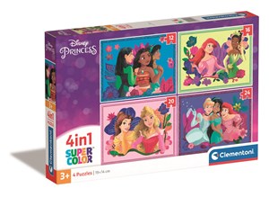 Picture of Puzzle 4w1 super kolor Disney princess 21517