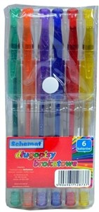 Obrazek Długopisy brakatowe 6 kolorów