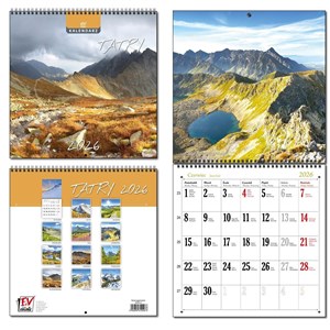Obrazek Kalendarz 2026 30x60 13 planszowy Tatry