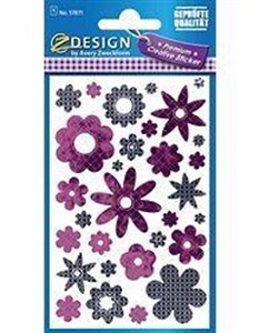 Picture of Naklejki kwiaty różowe/fioletowe