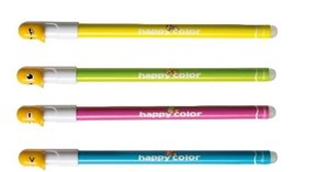 Picture of Długopis usuwalny niebieski Kaczki (48szt) HAPPY