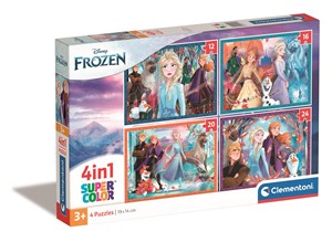 Obrazek Puzzle 4w1 super kolor Frozen 21518