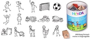 Picture of Zestaw stempli piłkarze i budowa