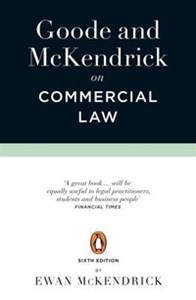 Obrazek Goode and McKendrick on Commercial Law 6th Edition