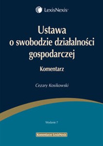 Picture of Ustawa o swobodzie działalności gospodarczej Komentarz