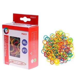 Picture of Gumki recepturki kolorowe 30x1,5mm 60g