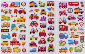 Obrazek Naklejki plastikowe (6szt)