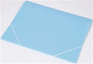 Picture of Teczka na gumkę A4 transparentna Focus ex4302 niebieska