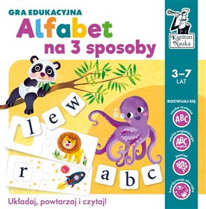Picture of Alfabet na 3 sposoby Gra edukacyjna. Kapitan Nauka