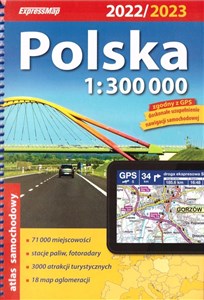 Picture of Atlas samochodowy Polska 1:300 000 w.2022/2023