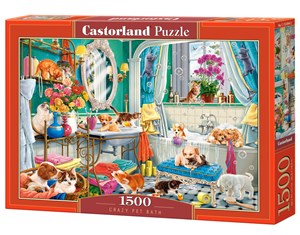 Picture of Puzzle 1500 Crazy Pet Bath