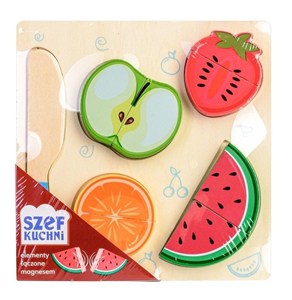 Obrazek Układanka drewniana Owoce do krojenia wzór 1