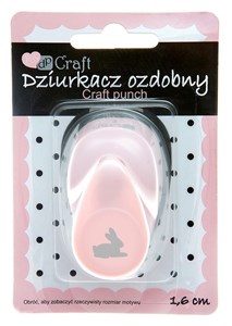 Obrazek Dziurkacz ozdobny Królik 1,6cm mix