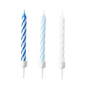 Picture of Świeczki urodzinowe niebieskie 10szt. MIX