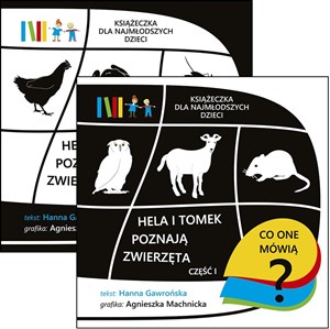 Obrazek Hela i Tomek poznają zwierzęta Część 1-2 Pakiet. Książeczki dla najmłodszych dzieci