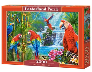 Obrazek Puzzle 2000 Parrot Meeting