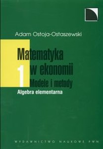 Picture of Matematyka w ekonomii Modele i metody