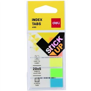 Obrazek Zakładki indeksujące 44x12 bezbarwne DELI