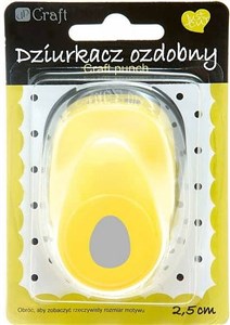 Obrazek Dziurkacz ozdobny Jajko 2,5cm mix