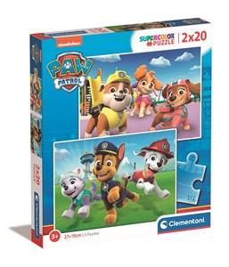 Picture of Puzzle 2 x 20 super kolor Paw patrol 24800
