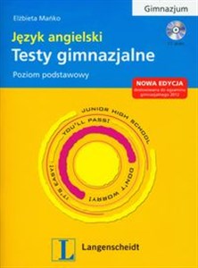 Obrazek Język angielski Testy gimnazjalne + CD Poziom podstawowy. Gimnazjum