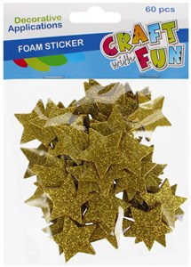 Picture of Ozdoba BN samoprzylepne gwiazdki złote brokatowe 60st.