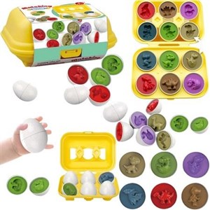 Picture of Układanka edukacyjna jajka dinozaury