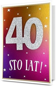 Obrazek Karnet B6 Urodziny 40