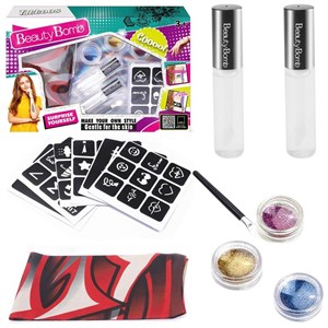 Obrazek Zestaw do tatuażu brokat