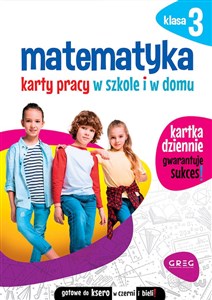 Picture of Matematyka 3 Karty pracy w szkole i w domu