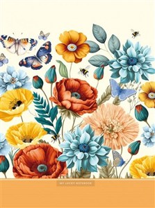 Picture of Notatnik 145x197/48K kratka motyle FRESH