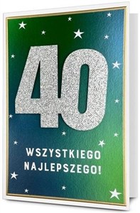 Picture of Karnet B6 Urodziny 40