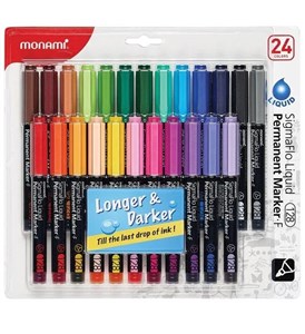 Obrazek Marker permanentny SigmaFlo 24kol MONAMI