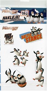 Obrazek Naklejki A5 kpl 4 arkusze Pingwiny Movie