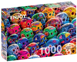 Picture of Puzzle 1000 Kolorowe czaszki